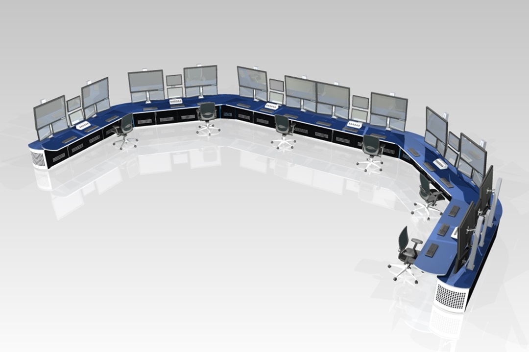 gas production control center furniture control consoles