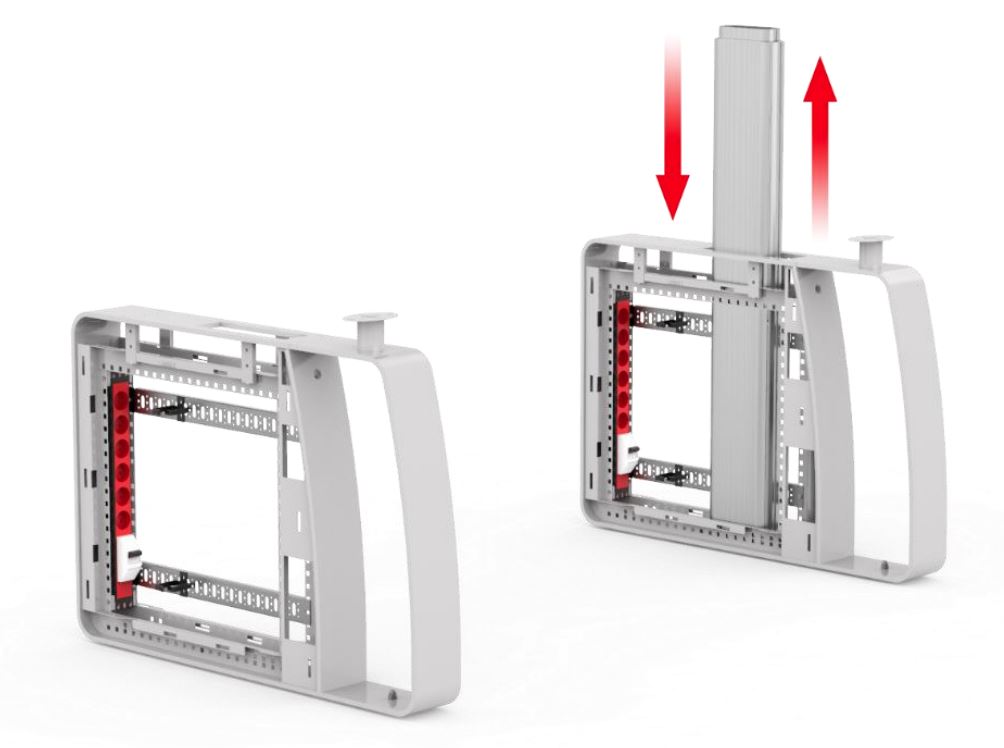 control console tekno with sit stand system