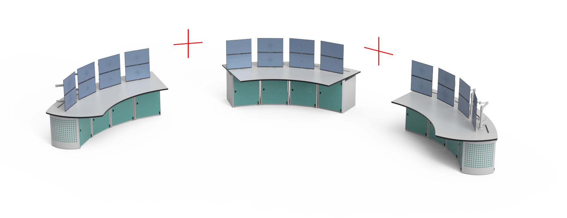 CONTROL CONSOLE 2000S CIRCULAR LAYOUTS