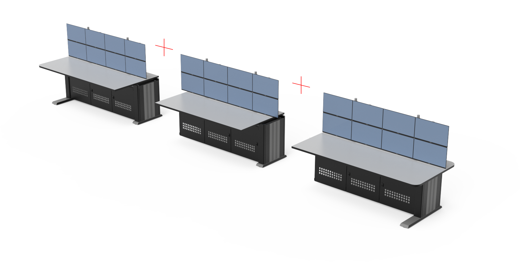 MODULAR CONTROL CONSOLE LINEAR LAYOUT