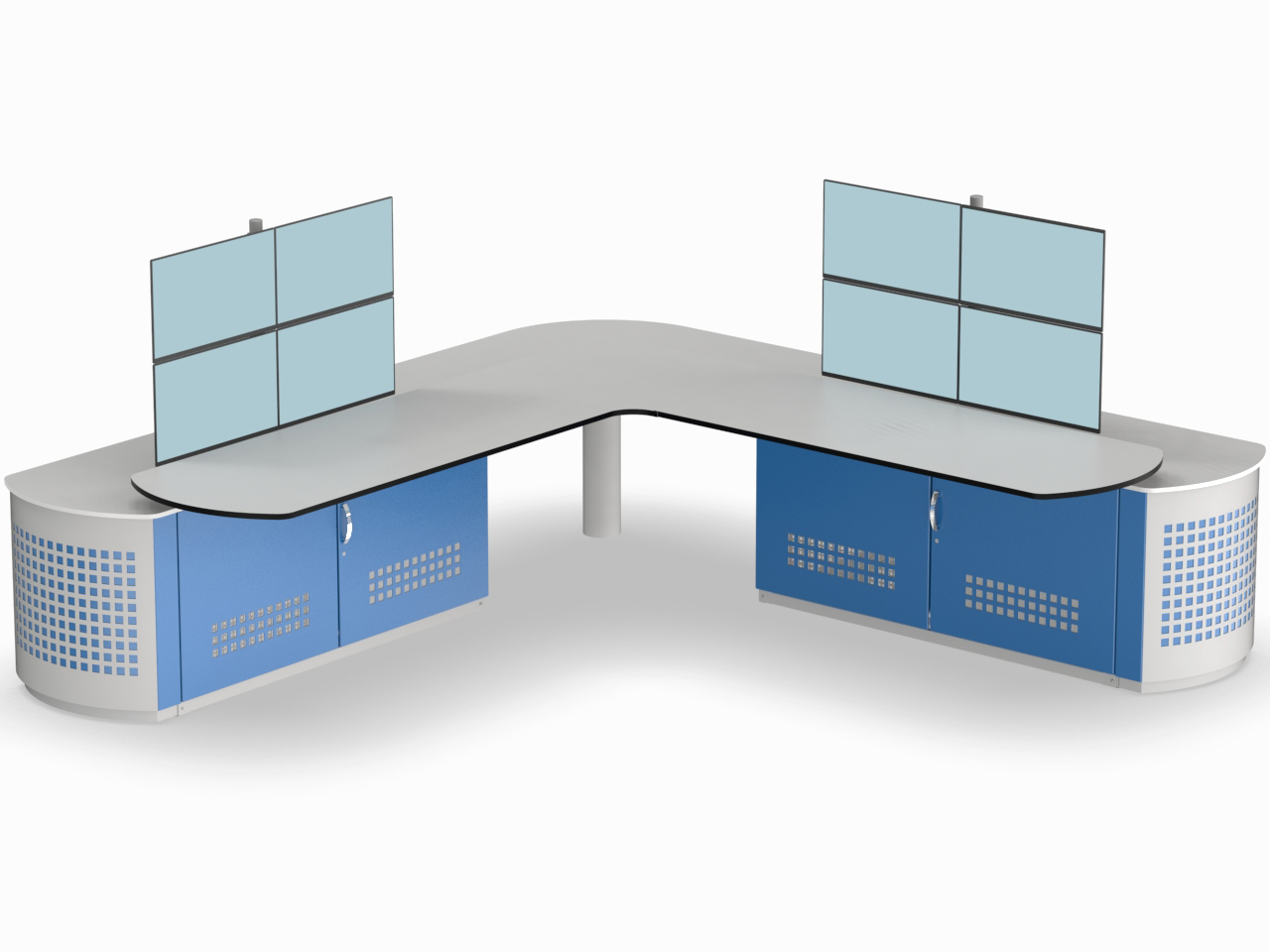 ​​control console for command center angular 90 degree solution