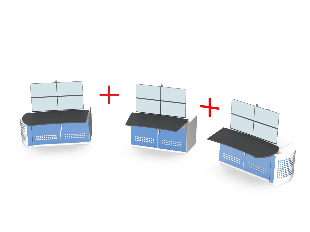 MODULAR control CONSOLE CIRCULAR LAYOUTS