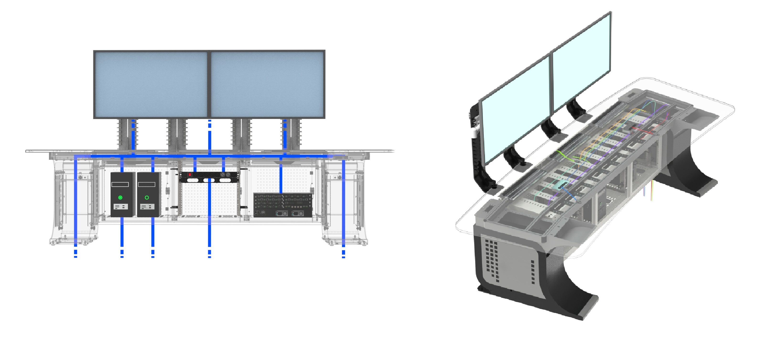 ergonomic desk - workstation for control centers