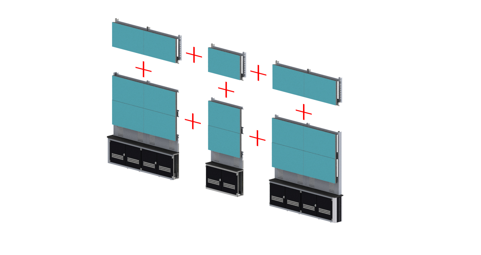 VIDEO WALL LINEAR COMPOSITION